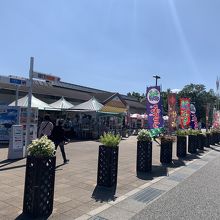 規模は小さいけど、山梨の特産物が揃っています、買い物楽しい