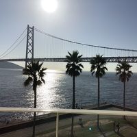 部屋からの明石大橋