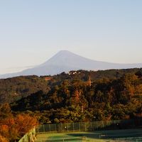ホテルから眺める富士山