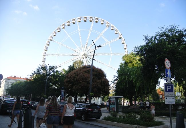 観光客・地元の人で賑わう公園