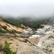 遊歩道がずっと続きます