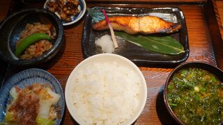 西京漬けの焼き魚がさすがのおいしさ