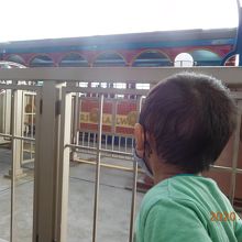 早く乗りたい！とわくわくの息子