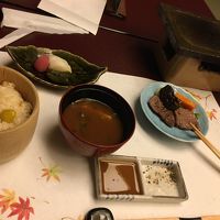 夕食締め場面