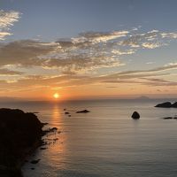 日の出の外浦海岸(ベランダから)