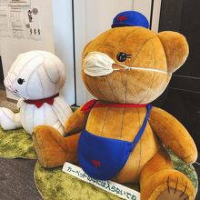 マスクをしたぽすくま