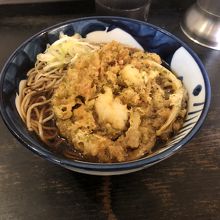 海鮮かき揚げそば