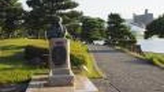 宍道湖の東岸の公園