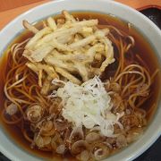 駅ナカで食べるごぼう天そば