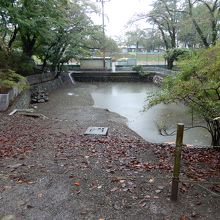 本丸の堀跡