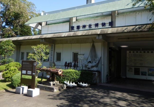 屋上から神社が見渡せます。