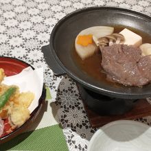 深浦牛のすき焼き風とてんぷら