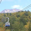 大型のロープウエーなのでロープウエー待ちは少ないですが、紅葉時期は駐車場待ちがすごい