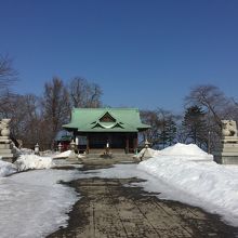左右の狛犬さんが出迎えてくれます