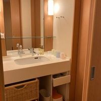 洗面台。清潔感はあります。