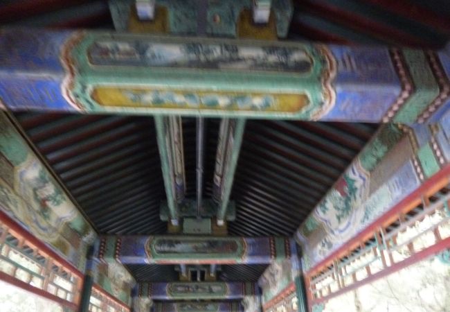 昆明湖の北岸に