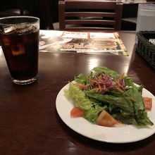 平日ランチに付いている料理