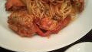 蟹のパスタ