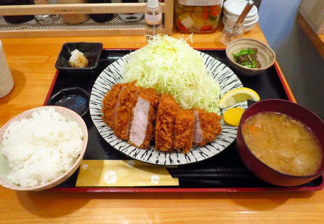 Small restaurant serving hearty Tonkatsu set meal at reasonable price