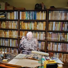先生の書斎。