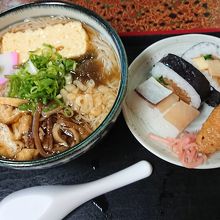 にゅうめんとお寿司のセット1000円