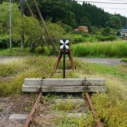 久留里線線路の線路が終わる部分を間近の見ることが出来ました。