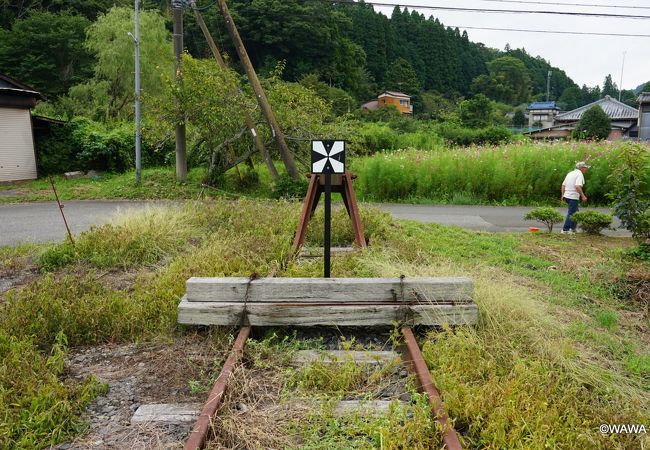 久留里線線路の線路が終わる部分を間近の見ることが出来ました。