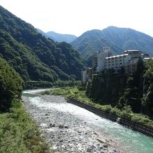 上流側の眺望