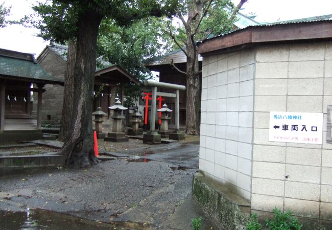 坂の上にある神社