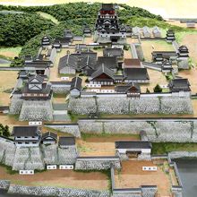 福山城内の展示物。