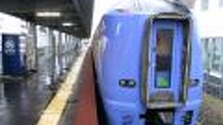 広大な自然を走行する特急