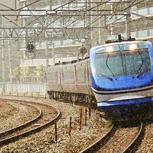 15年以上前に撮影、山崎駅付近