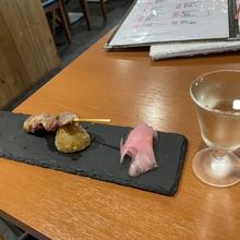 日本酒とお通し