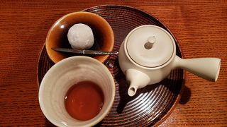 ほうじ茶が美味しいです