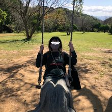 ブランコも昔から変わらなくありました