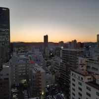 お部屋から見た仙台の夕暮れ。