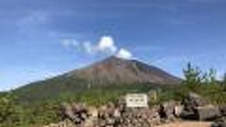 桜島を紹介するスペースもあります