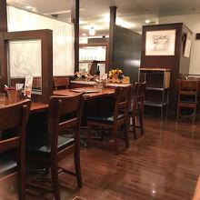 テーブル席です。