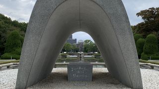 ここからドームを眺めて、