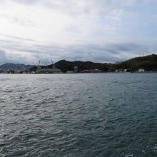 来島から望む