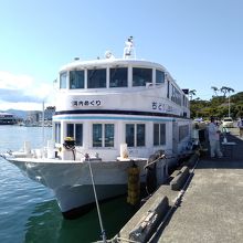 湾の内外をクルーズ出来ます