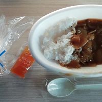 朝食バイキング中止時のカレー