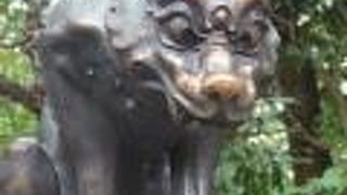 天地睨みの狛犬