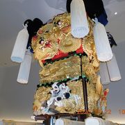 あかがねミュージアム  新居浜たいこ祭りの布団太鼓（本物）が展示されています。