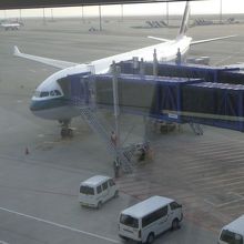 中部国際空港香港便。この日はA330型飛行機