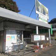 駐車場のすぐ横に