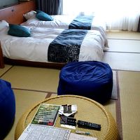 畳にベッドが設置してあるタイプです