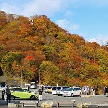 明知平の駐車場