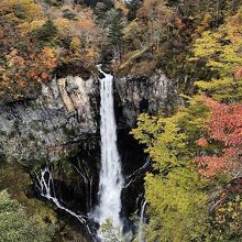 華厳の滝を真近に