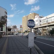 木更津駅西口から港に通じる大通りです。